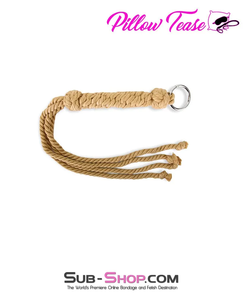 2112M      Hand Knitted Twisted Rope Flogger