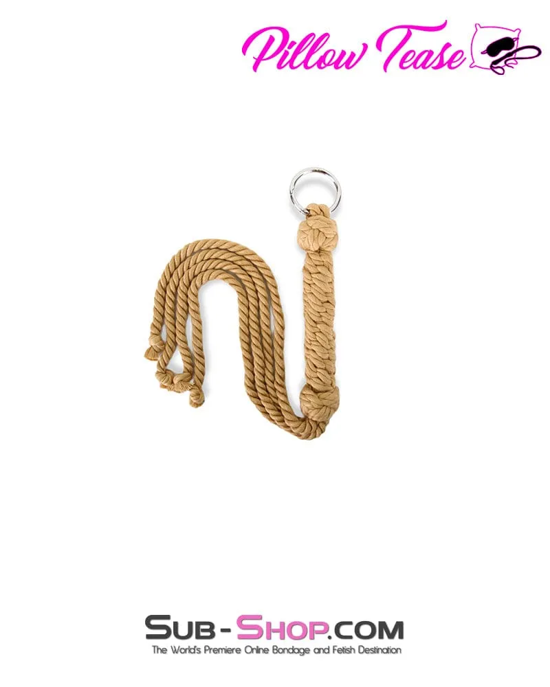 2112M      Hand Knitted Twisted Rope Flogger