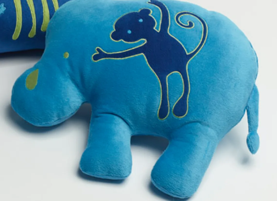 Animal Patch Rectangle or Elephant Cushion
