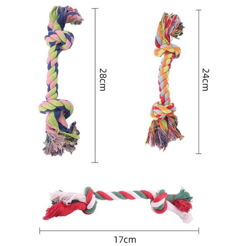 Colorful Cotton Dog Rope Toy