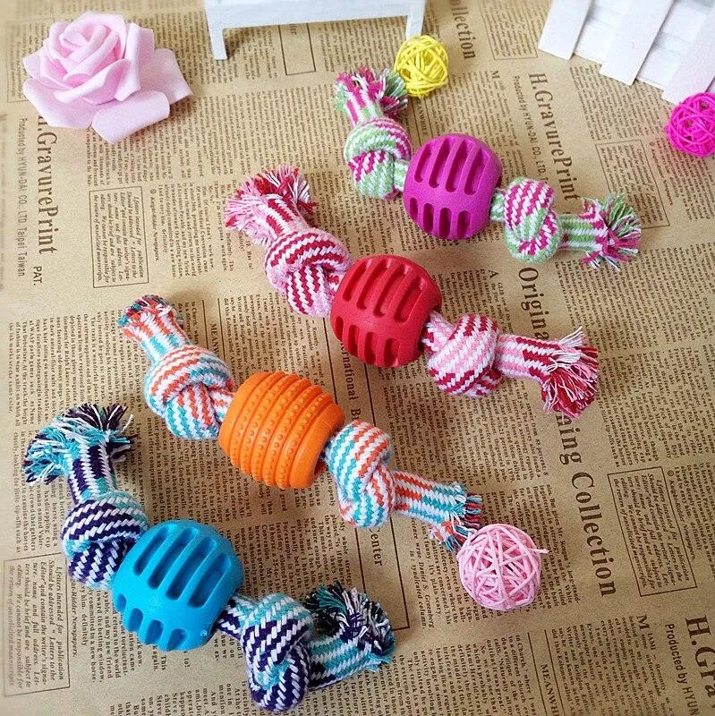 Colorful Cotton Dog Rope Toy