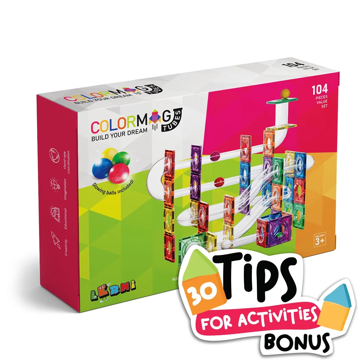 COLORMAG TUBES Magnetic building set
