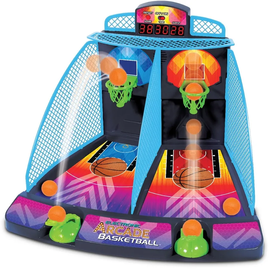 Electronic Arcade Basketball Game /Sound Effects /LED scoreboard /Auto Counter