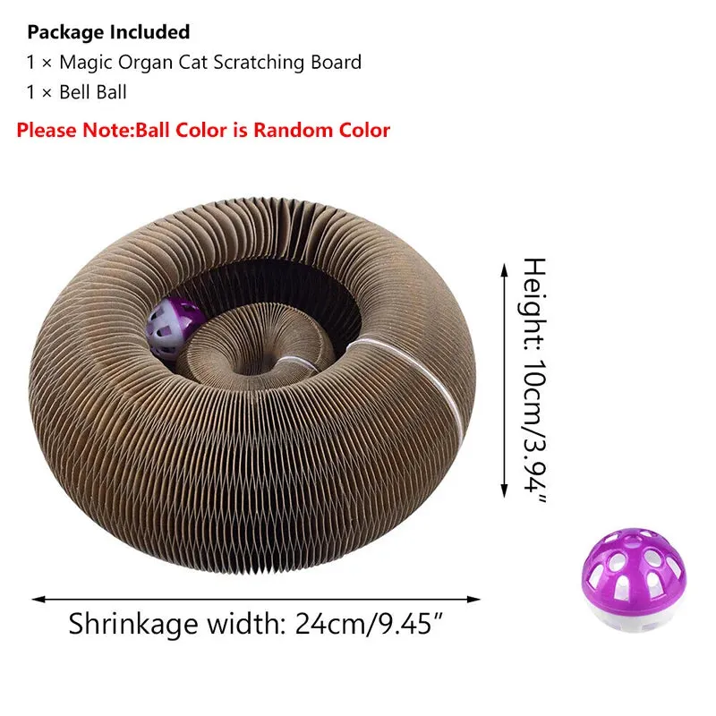 Foldable Cat Scratching Board & Play Bed