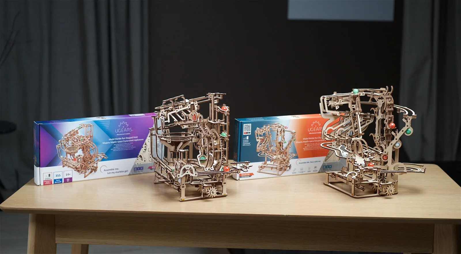 Ugears Marble Run Chain Hoist ★Mechanical 3D Puzzle Kit Model Toys Gift Present Birthday Xmas Christmas Kids Adults